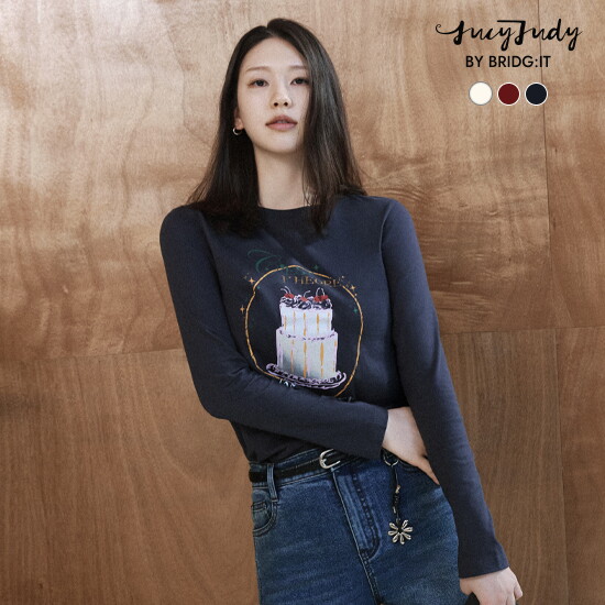 [바이브리짓X쥬시쥬디] 26FW 아트웍 티블라우스 3종 4