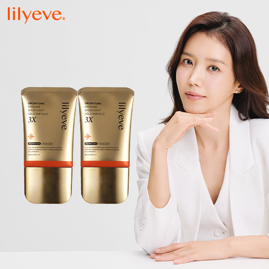 [릴리이브] 그로우턴 엑소좀 브러쉬 샷 골드 앰플 3X 특대용량(140ml) 2개