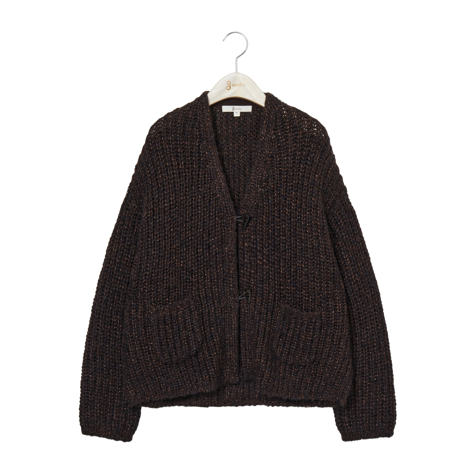 [온플] 26FW 알파카 울블렌드 오버핏 니트 가디건 2