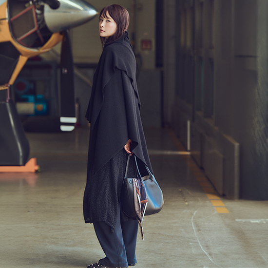 26FW 이태리 밀리필리社 레이어드 케이프