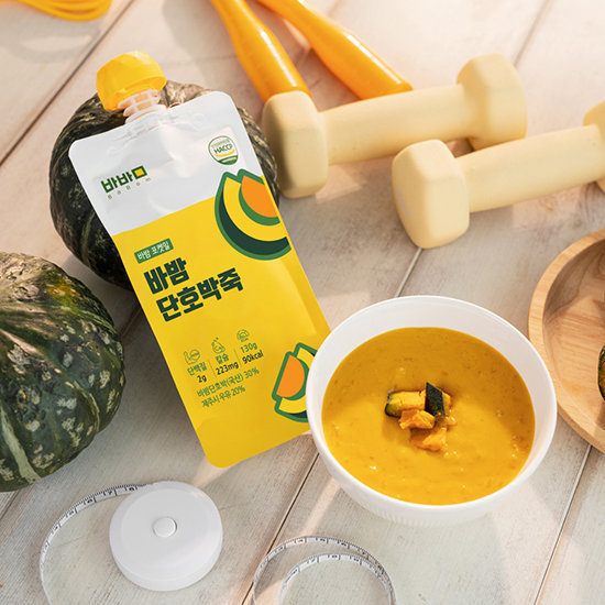 바밤 실온보관 국산 단호박 건강죽 3종 혼합 130g 22팩 (포켓밀 단호박12,병아리콩5,오트5) 2