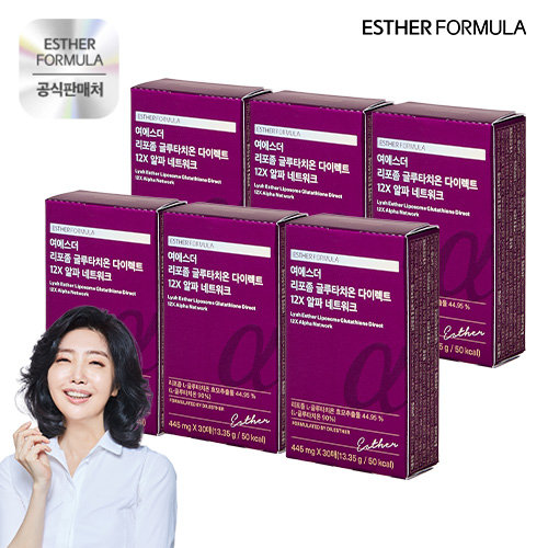 NEW 여에스더 리포좀 글루타치온 다이렉트 12X 알파네트워크 6박스