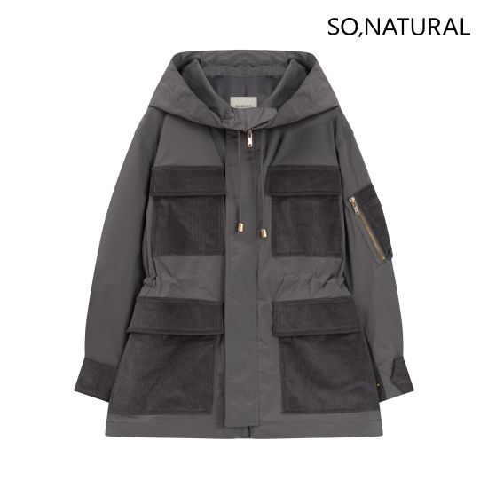 쏘내추럴 26FW 코듀로이 후드 웨더 점퍼 4