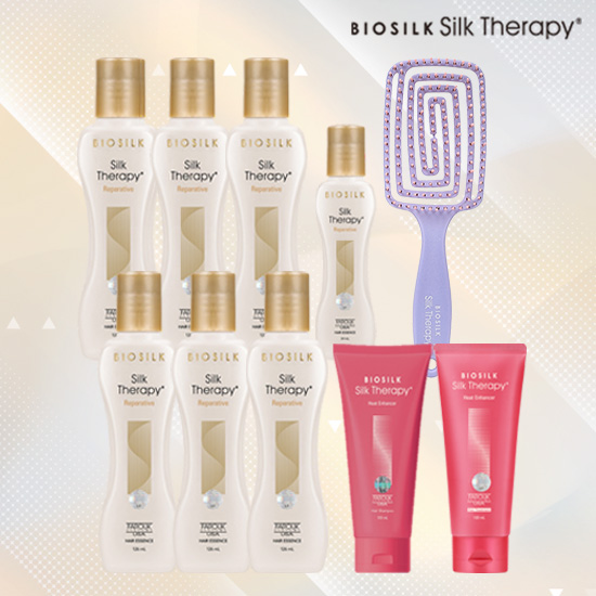 [매니아패키지] 리페러티브 헤어에센스 126ml*6개+59ml*1개+샴푸100+트리트먼트100+브러쉬