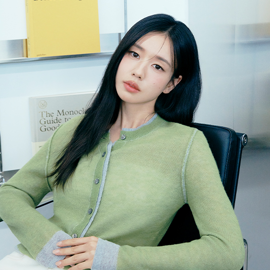 [최초가79,900]26SS 알파카혼방 레이어드 캔디가디건 4