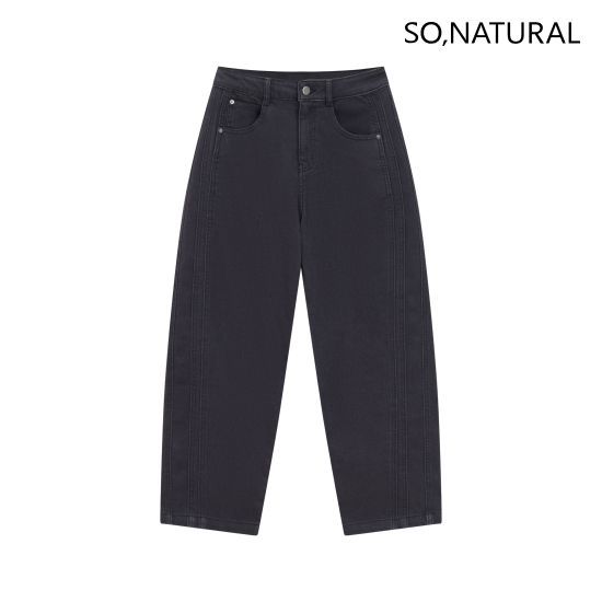 쏘내추럴 26FW 피그먼트 커브드 데님 팬츠 3