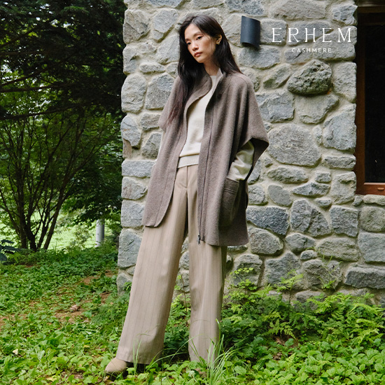 [미리주문 10%] 26FW 캐시미어울 스트라이프 와이드팬츠 1종 2