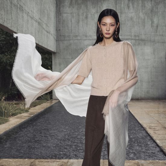 르네크루 26FW 소모 울100 빅 숄 2