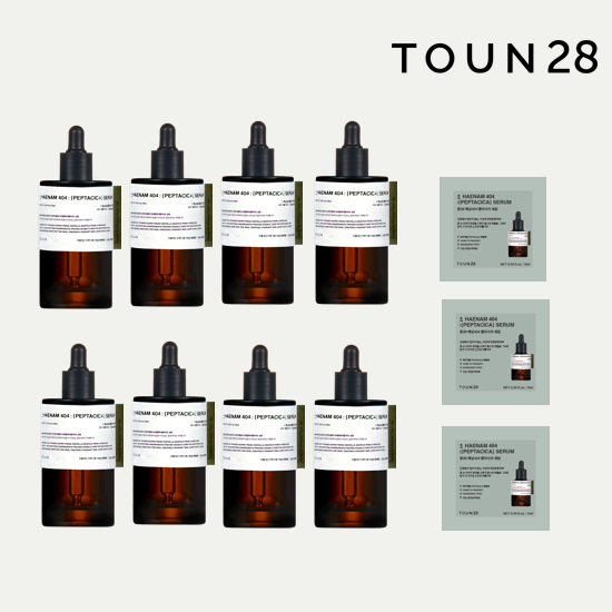 [롯데단독패키지]톤28 해남404 펩타시카 무농약 해남 병풀 세럼  (60ml * 8병 + 무료체험분 2ml * 3매)