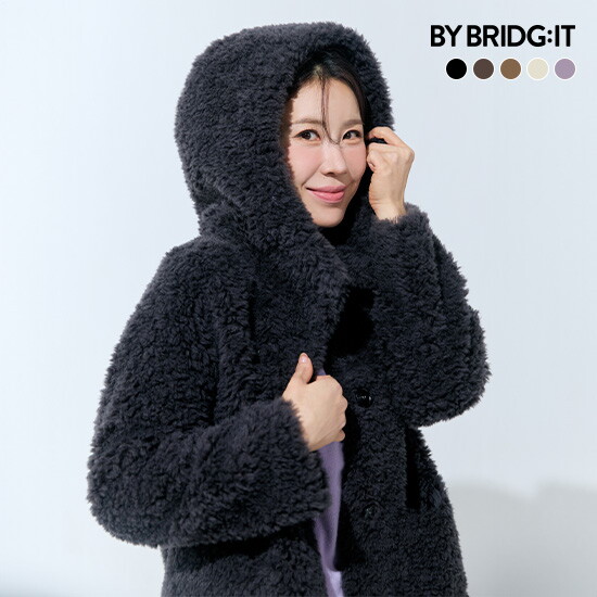 ◆ 26FW 컬링 호주산 양모100 후드 코트