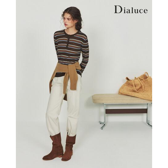 디아루체 26 FW 3도 멀티스트라이프 헨리넥 니트 3종 3
