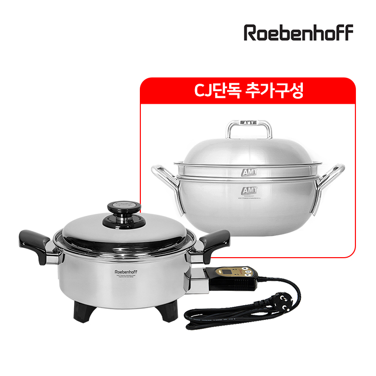 [백화점물량 단독확보/최초공개] 오일스킬렛+AMT 스텐 파티웍 24cm 풀세트 3