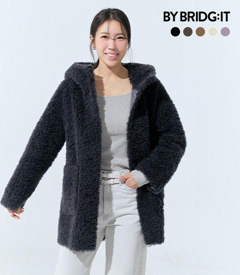 ◆ 26FW 컬링 호주산 양모100 후드 코트 3