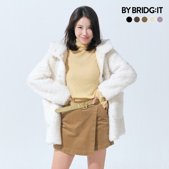 ◆ 26FW 컬링 호주산 양모100 후드 코트 4