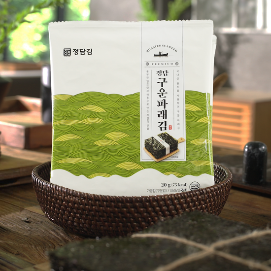 [정담김] 네번구운 파래김 210매 (10장*21봉)
