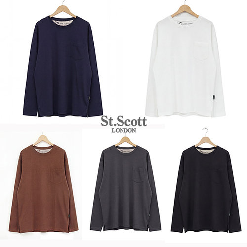 [St.Scott] 세인트 어센틱 오가닉 코튼 블렌디드 티셔츠 5종(남)