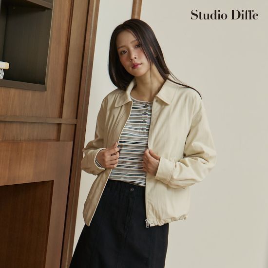 스튜디오디페 26FW 코튼 퀼팅 카라 점퍼