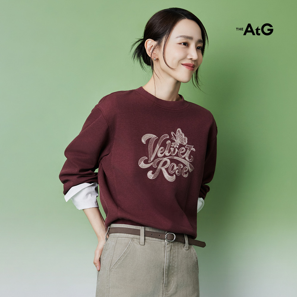 [미리주문10%] 26FW 이중직 아플리케 자수스웻2종
