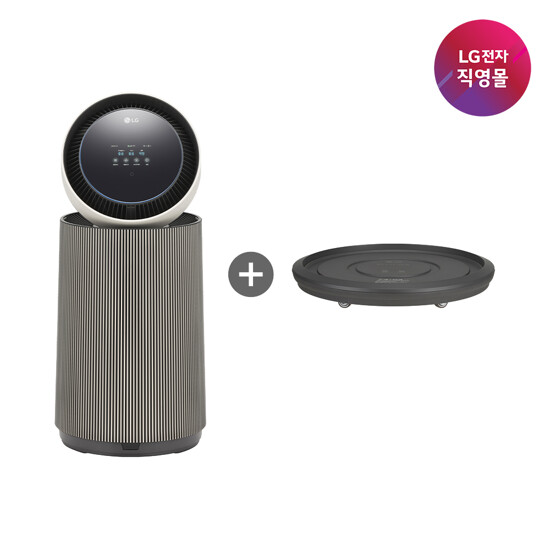 [무60] LG 퓨리케어 AI 오브제 360 공기청정기 1단 M5 [AS206NSHAM] (무빙휠 포함)