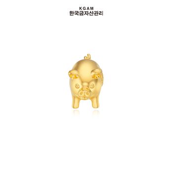 [한국금자산관리] KGAM 24K 순금 99.99%복돼지오브제