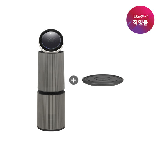 [무60] LG 퓨리케어 AI 오브제 360 공기청정기 2단 M5 [AS336NSLCM] (무빙휠 포함)
