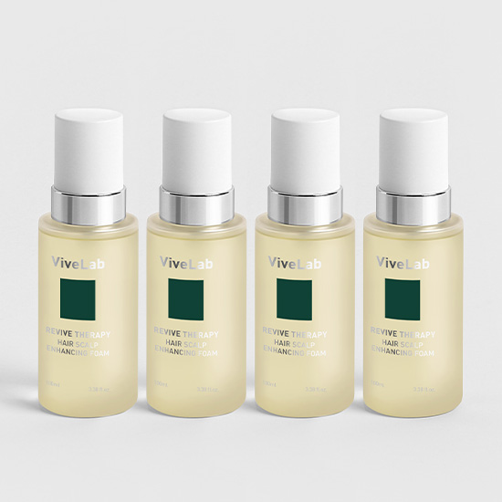 리바이브 테라피 헤어 스칼프 인핸싱 폼 두피 영양제 에센스 100ml 4 SET