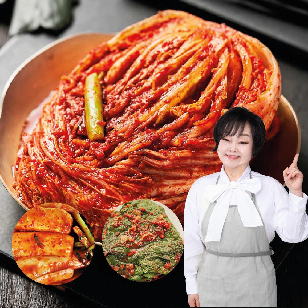 [방송에서만 11kg] 빅마마 이혜정 포기김치 8.5kg+총각김치 2kg+깻잎김치 0.5kg