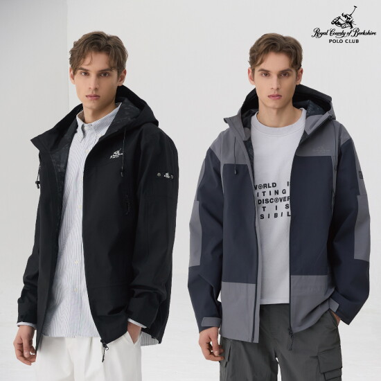 ■O RCB POLO CLUB 26SS 남성 3레이어 윈드 배색 자켓 (R601M)
