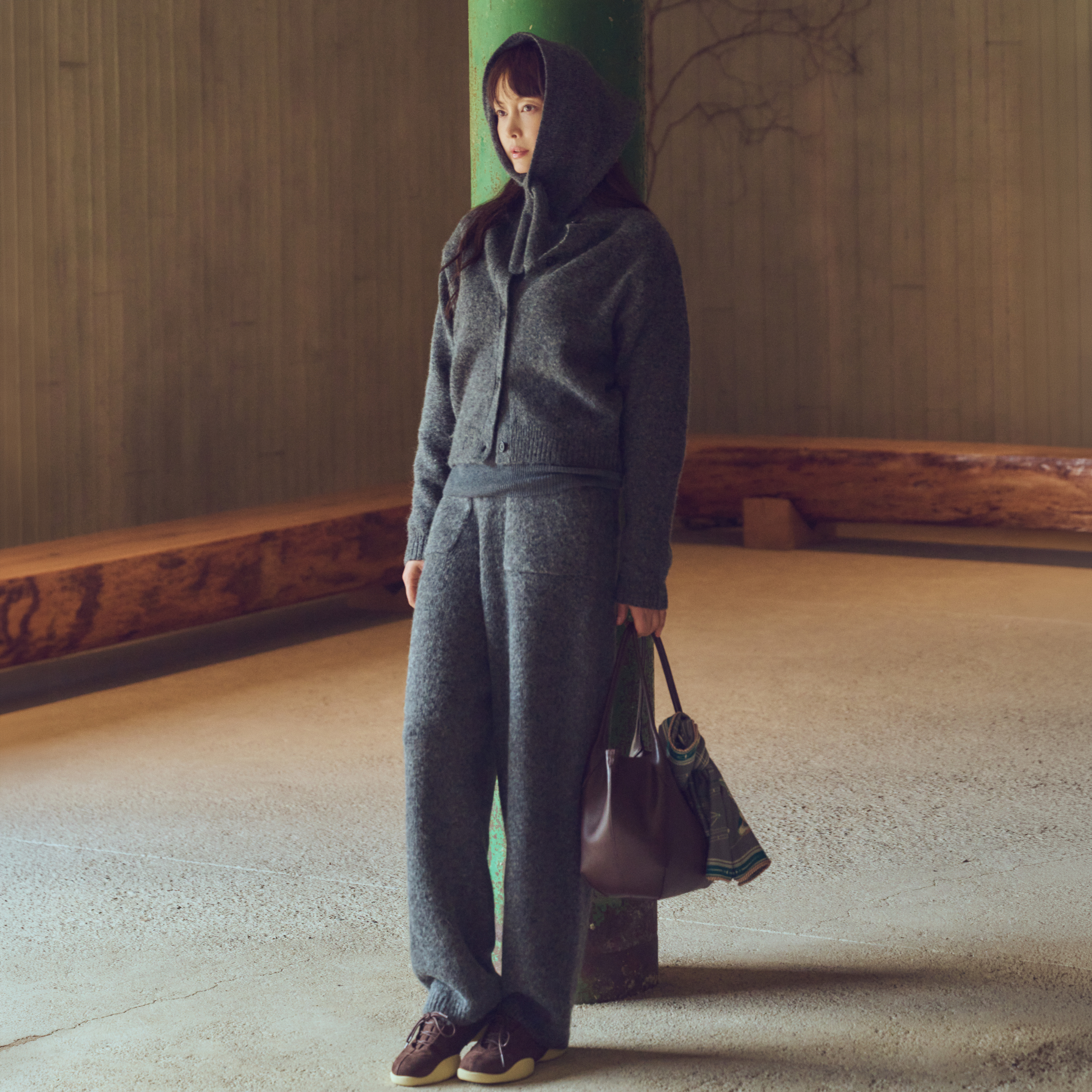 [온플] 26FW 알파카울 홀가먼트 니트팬츠 2