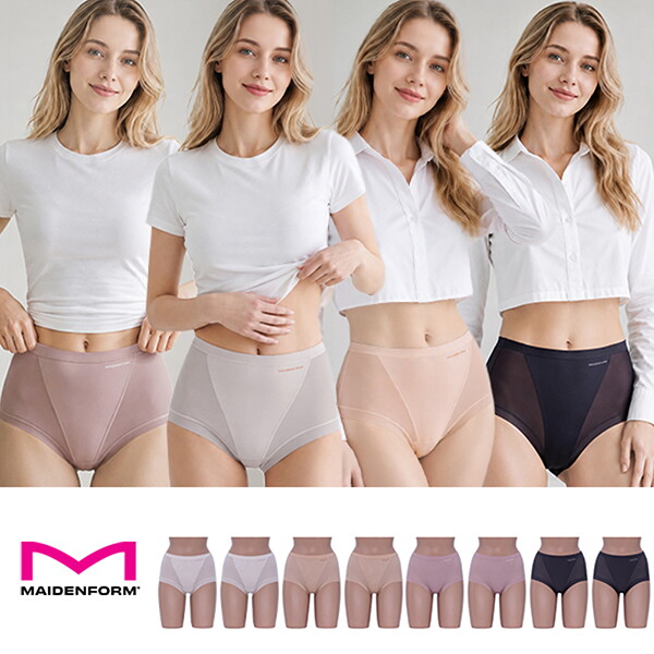 메이든폼 MAIDENFORM 올커버 하이웨이스트 팬티 4+4종