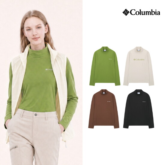 ◎ 컬럼비아 26FW 여성 모크넥 티셔츠 4종