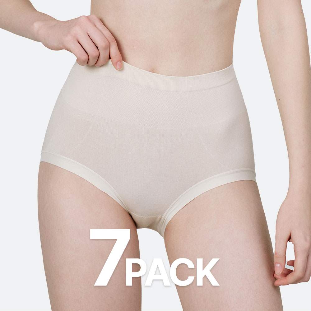 갓바디 모달 심리스 솔리드 팬티 (7PACK)