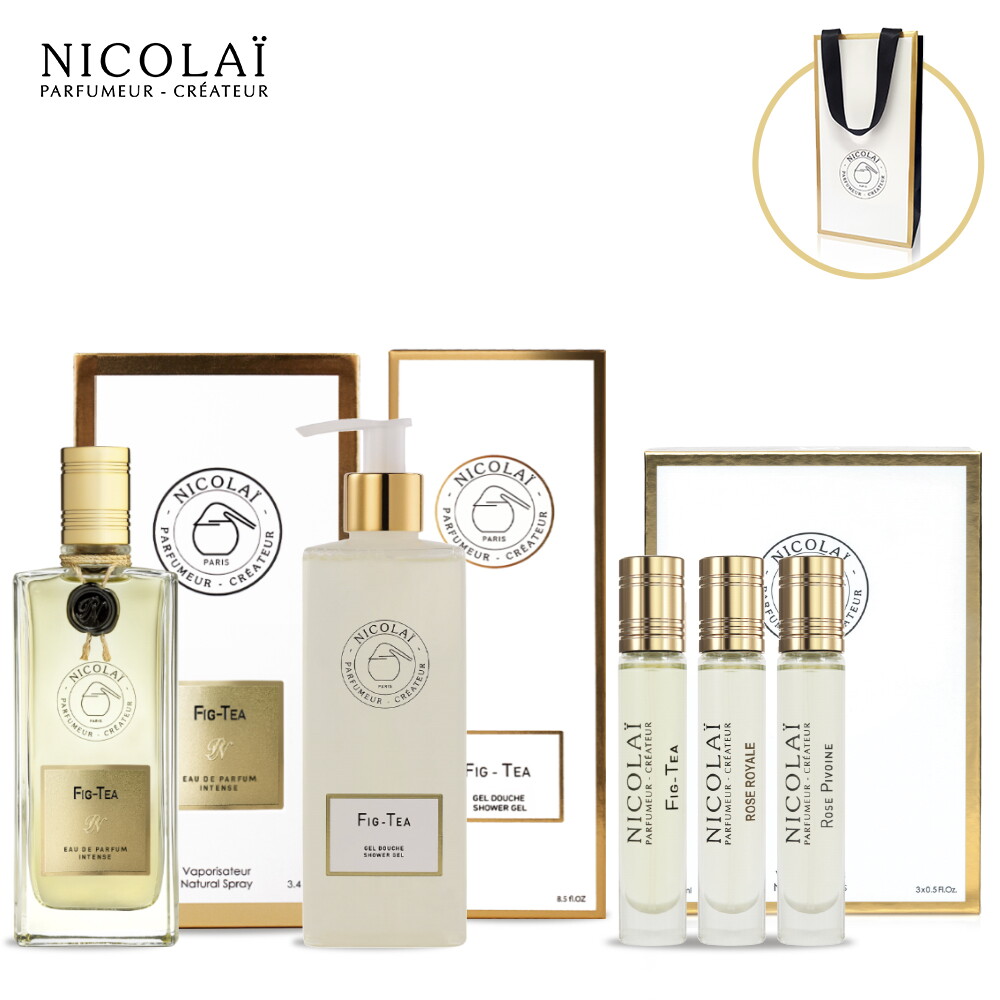 ★올해 마지막★  NICOLAI 니콜라이 휘그 티 인텐스 오 드 퍼퓸 영스패키지 (100ml + 샤워젤 250ml + 베스트 3종 코프레 컬렉션 (15ml*3ea) +니콜라이 쇼핑백)
