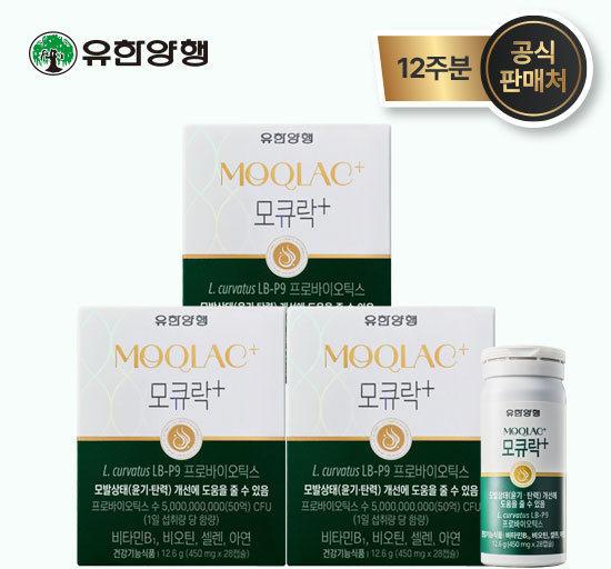 [모발유산균] 모큐락 플러스 LB-P9 와이즈바이옴 12주분
