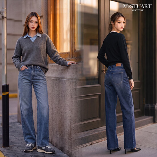 (D) 맥스튜어트 26FW 여성 데님 팬츠 2종
