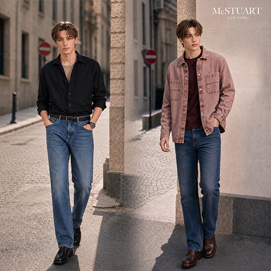 O 맥스튜어트 26FW 남성 데님 팬츠 2종