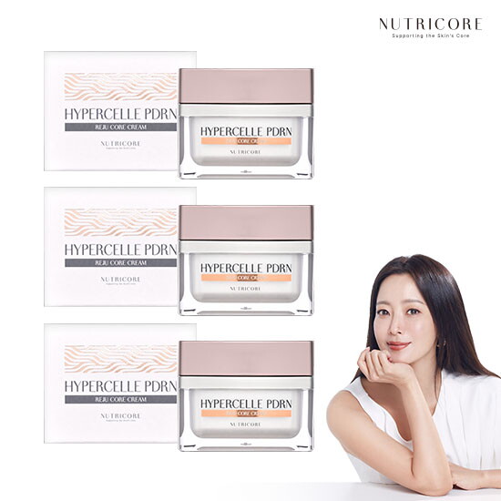 [싱글패키지]뉴트리코어 하이퍼셀 PDRN 리쥬 코어 크림 50ml*3개