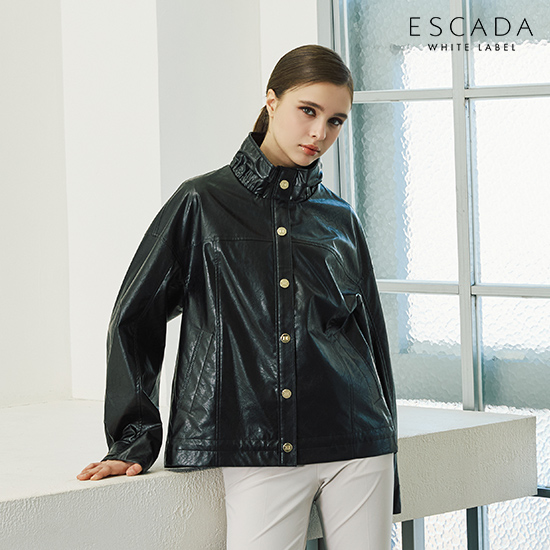 [상시가 279,000원]에스까다 26SS FAUX 레더 로고버튼 자켓 2