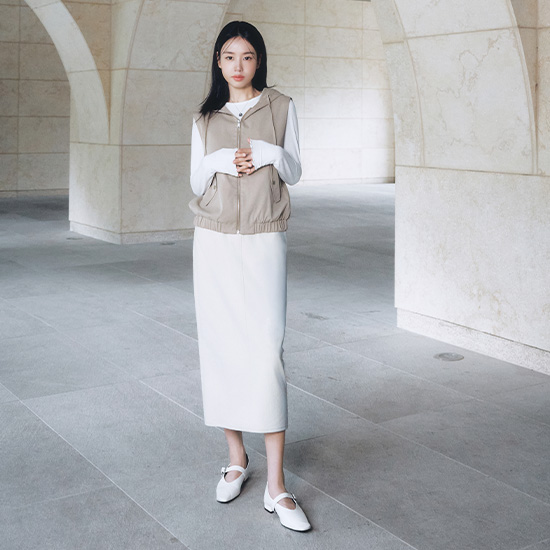 26FW FAUX스웨이드 피치 스커트 2