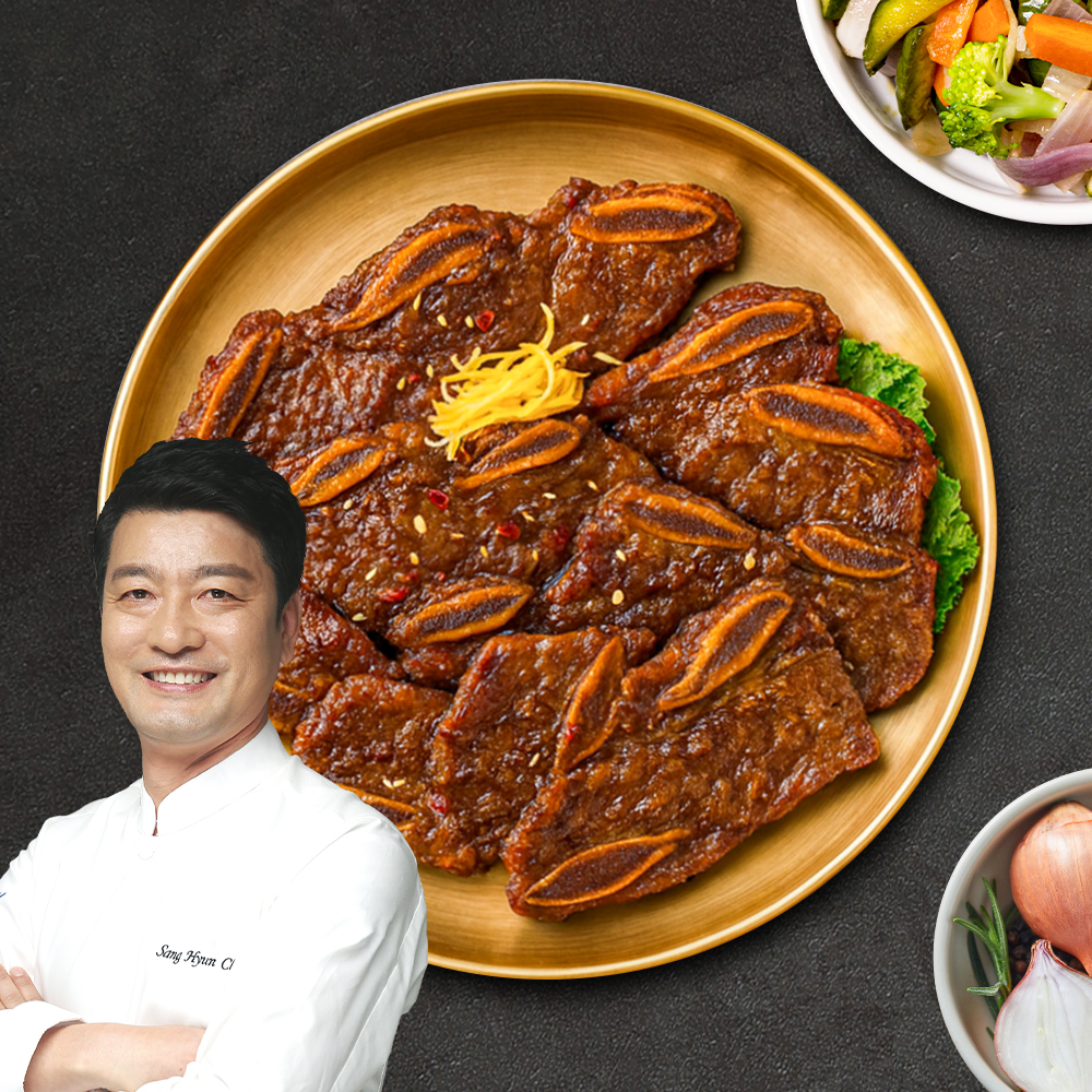 만찬 양념 LA갈비 1kg x 4팩, 총 4kg