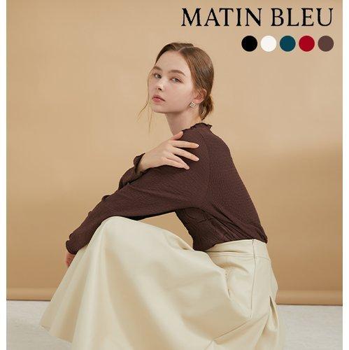 [마틴블루] 패턴 플리츠 블라우스 3종 3