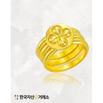 [한국자산금거래소]KAGE 24K 순금 럭키 트리플링