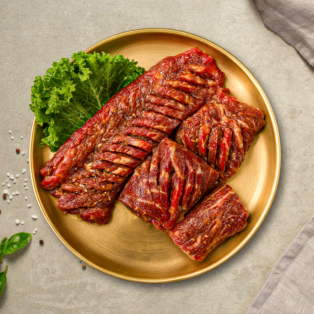 청오대 미국산 수제 양념 포갈비 600g x 3팩 / 1.8kg