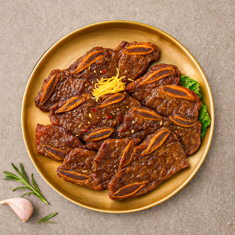 만찬 양념 LA갈비 1kg x 2팩, 총 2kg