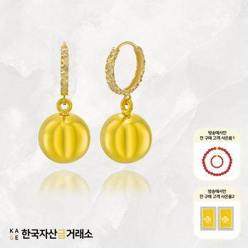 (방송에서만)[한국자산금거래소]KAGE 24K 순금 샤인 볼 원터치 귀걸이+추가