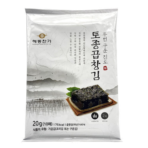 [해동찬가] 두 번 구운 진도 토종 곱창김 10매 x 13봉 / 총130매 2
