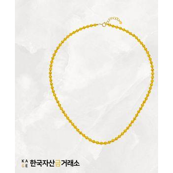 [한국자산금거래소]KAGE 24K 순금 샤인 볼 목걸이