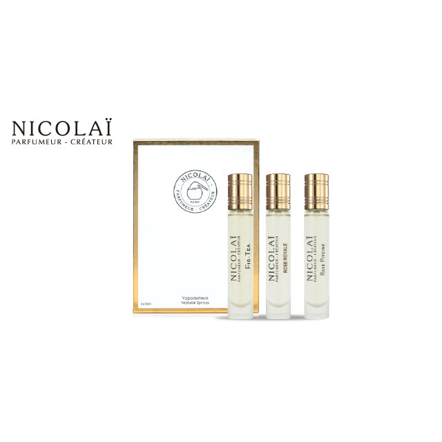 [단품] NICOLAI 니콜라이 베스트 3종 코프레 컬렉션 (휘그 티 오 드 뜨왈렛 15ml +로즈 로얄 오 드 뜨왈렛 15ml+로즈 피브완 오 드 뜨왈렛 15ml)