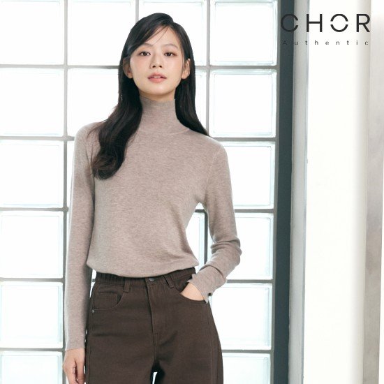 코어 어센틱 26FW 울 하이넥 탑 3종 3