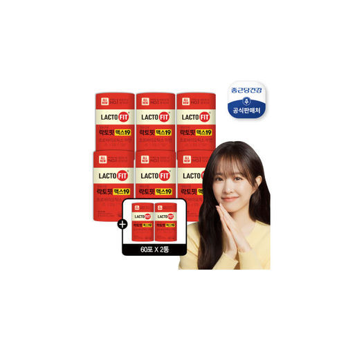 [종근당건강] (강추_방송에서만 4개월분 더) 락토핏 맥스19 유산균 12개월분+4개월분 더 (총 8통 16개월분)